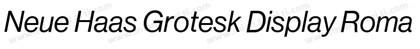 Neue Haas Grotesk Display Roman字体转换